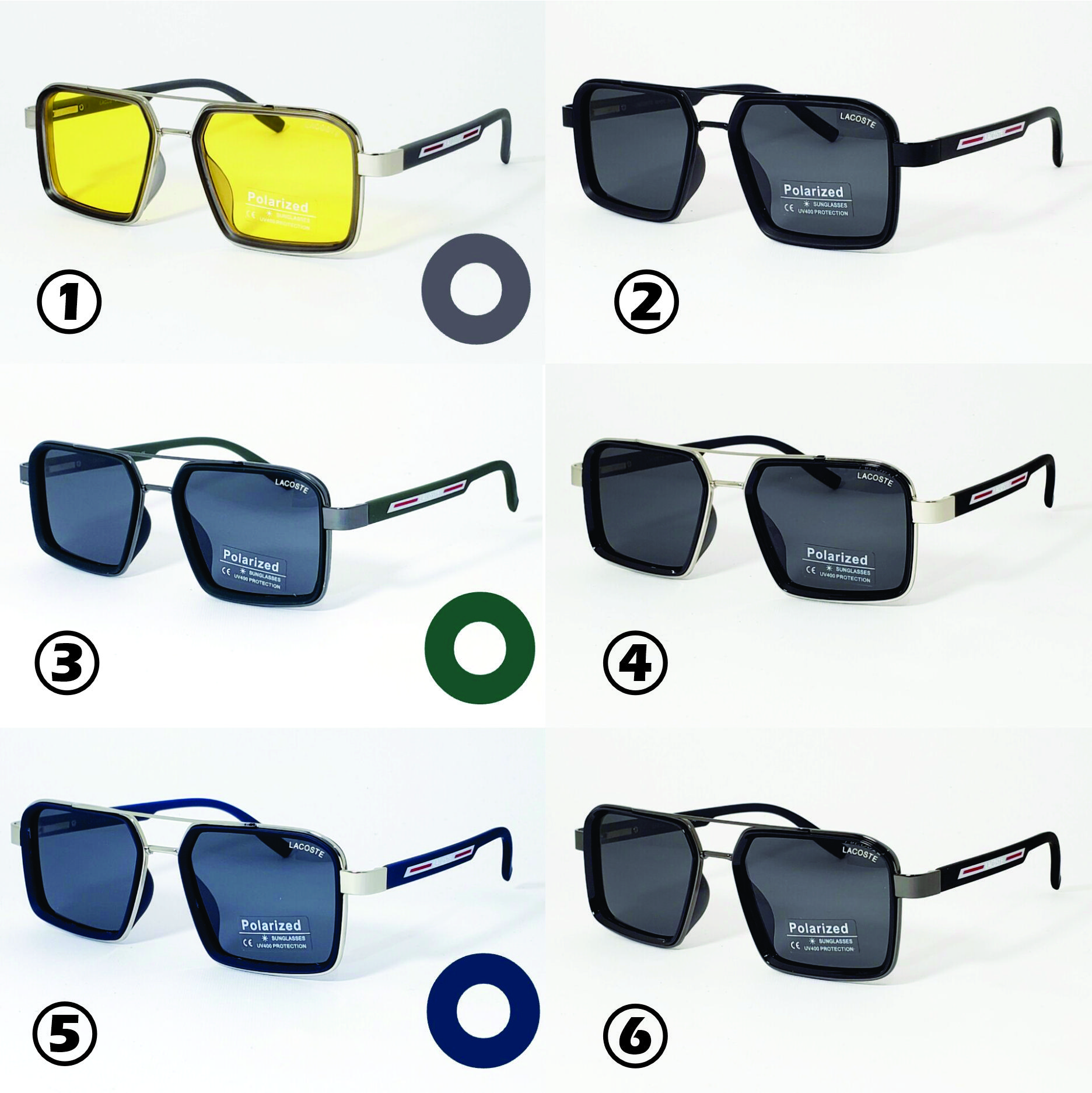 خرید عینک آفتابی لاکوست Lacoste پلاریزه uv 400 مردانه
