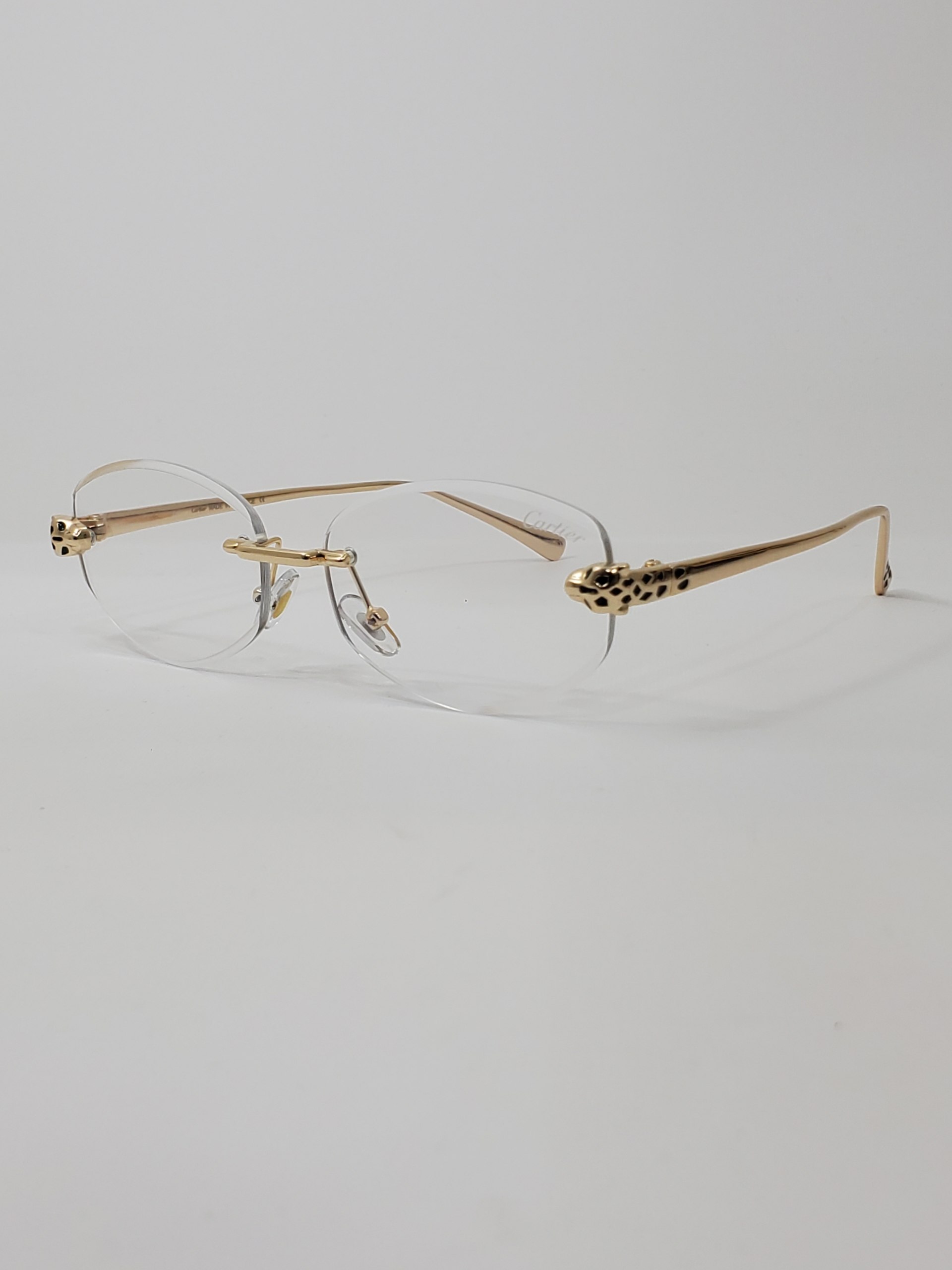 خرید عینک آفتابی کارتیر Cartier فریم لس پلاریزه uv 400  زنانه