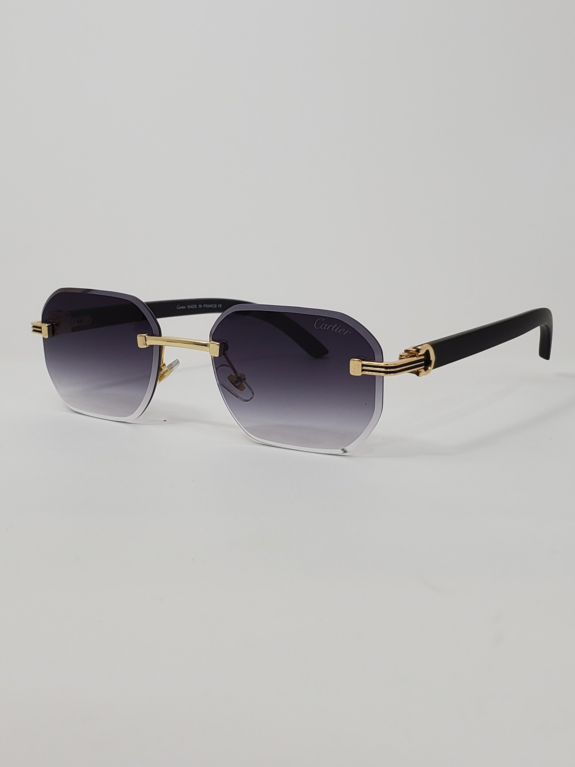 خرید عینک آفتابی کارتیر Cartier فریم لس پلاریزه uv 400  یونیسکس